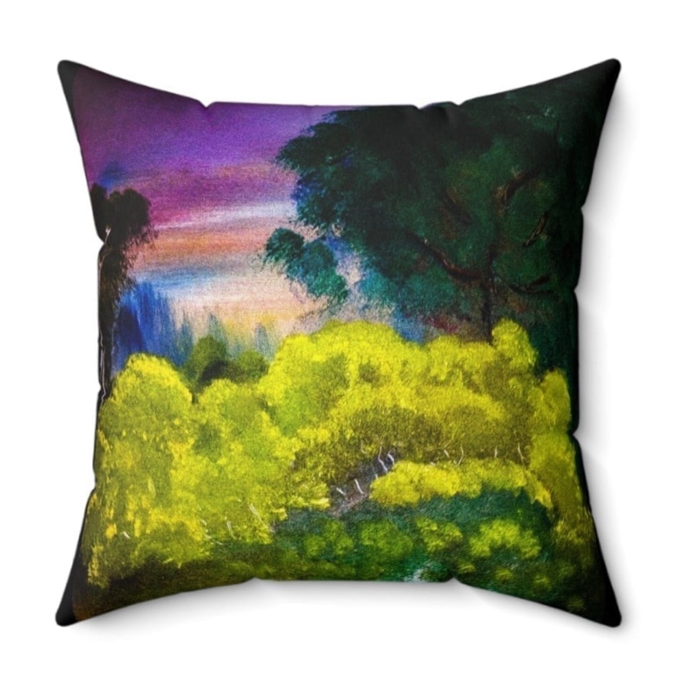 AnArtPhull Sofa Couch Pillow | Floral Accent Pillow | Painting on a Pillow